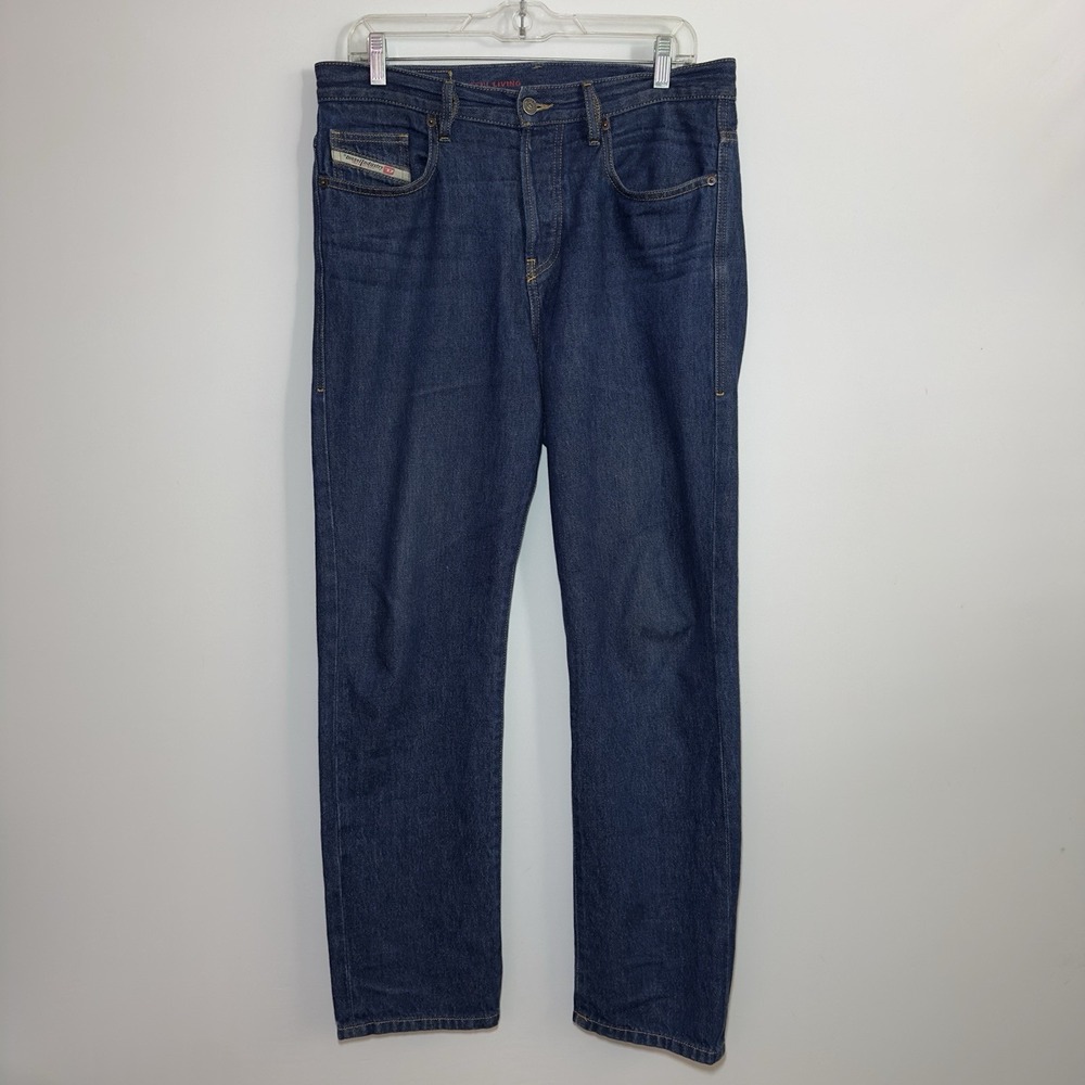 Diesel Dark Blue Demin Jeans regular straight Leg 34x30 Durable Viker Mid Rise
